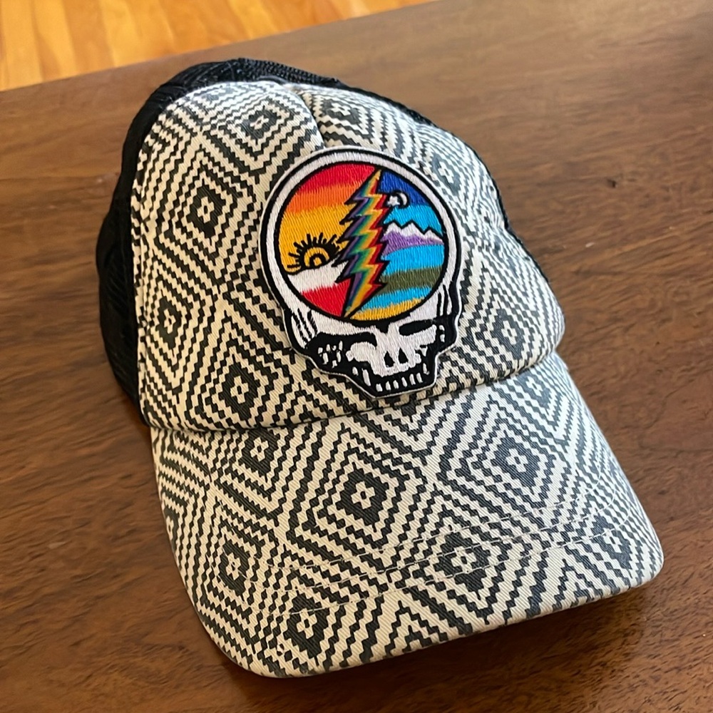 Grateful Dead B&W O’Neill Surf Patterned Cap with patch